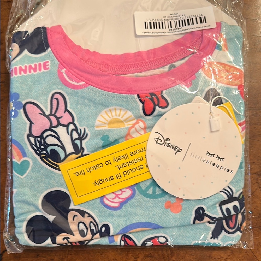 Disney Mickeys clubhouse little Sleepies 3t girls long sleeve pajama set NIB